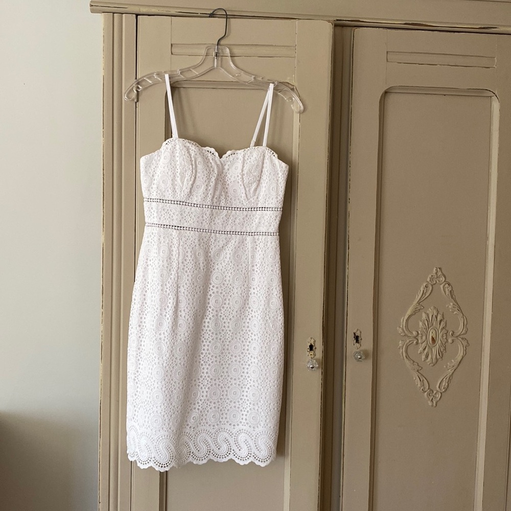 Lilly Pulitzer White Jaida Dress, Size 0